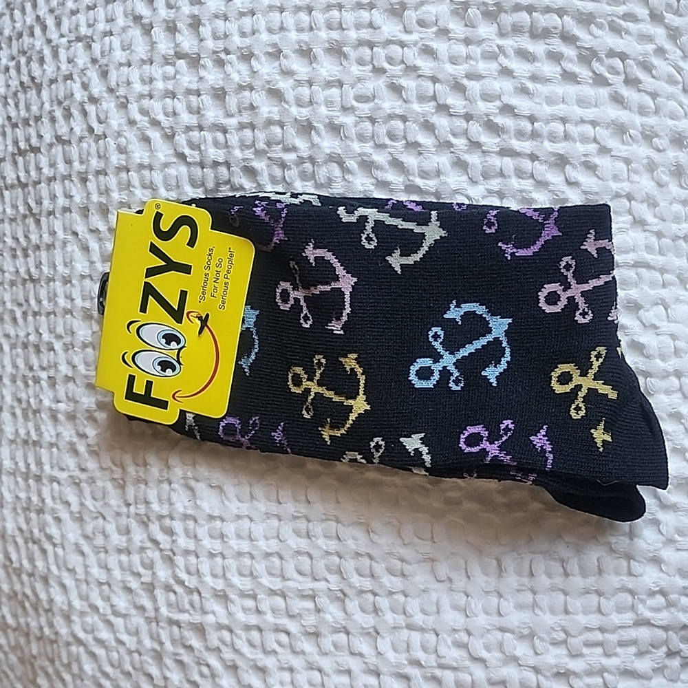 3/$20 Foozy Funny Anchor Socks!